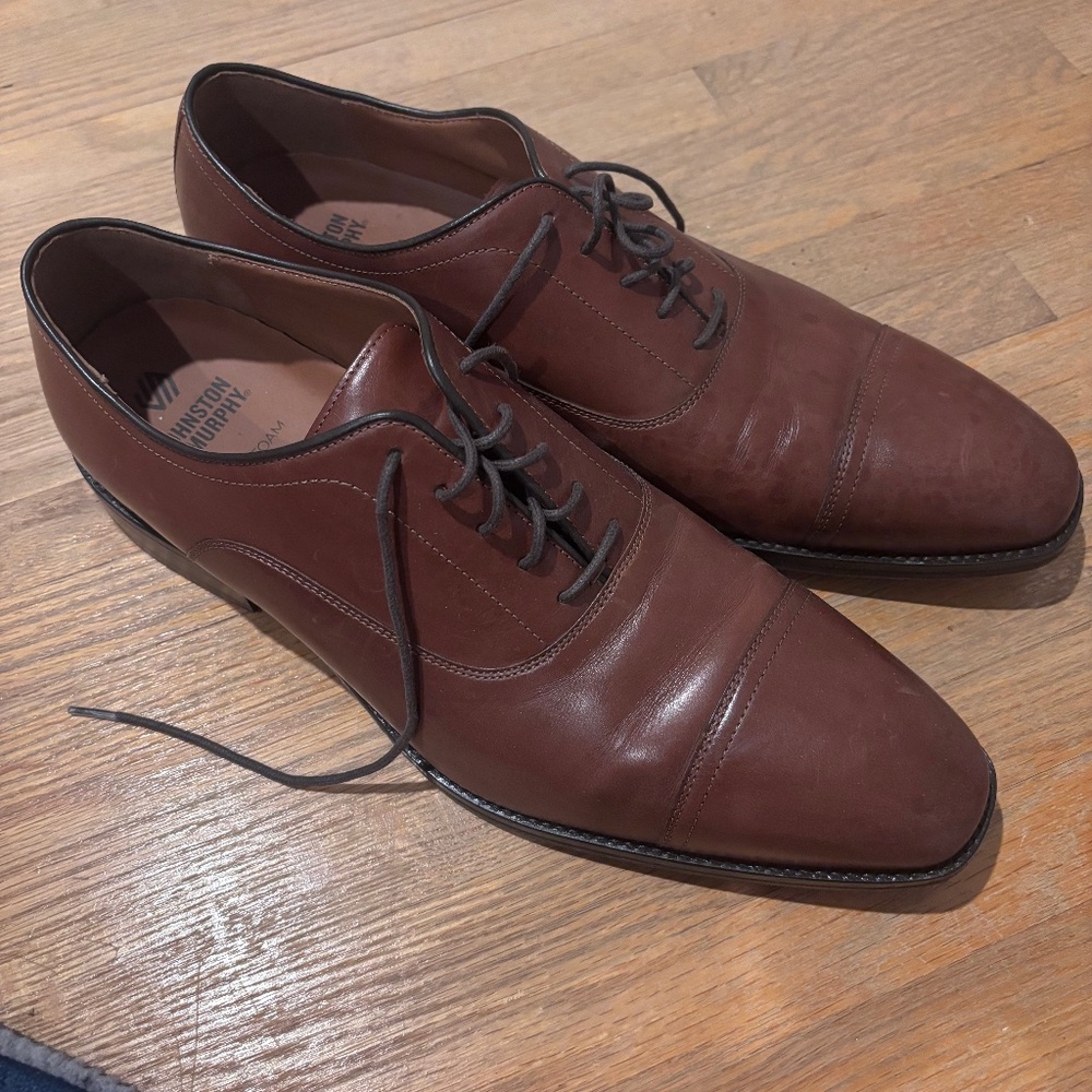 Johnston and Murphy Sullivan cap toe dress shoes